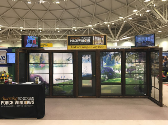 Amazing EZ-Screen Porch Windows Trade Show Booth