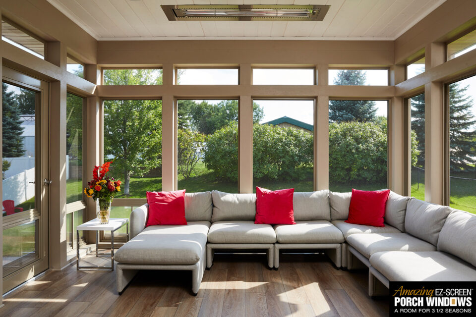 Screen Porch Windows - 3 and 1/2 Season Porch Windows