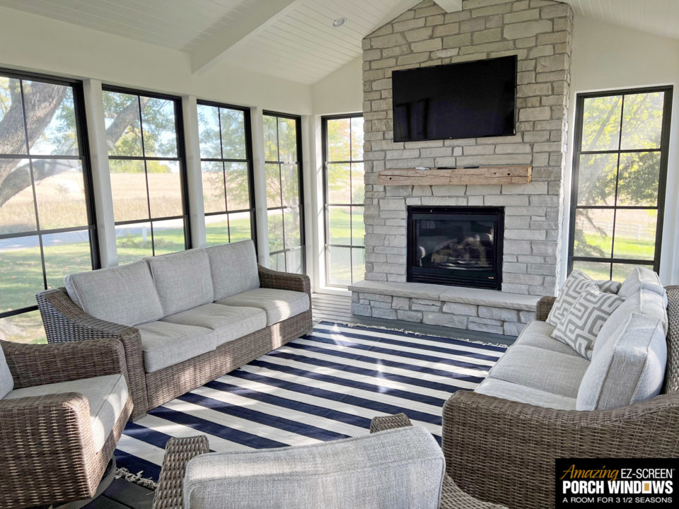 Screen Porch Windows 3 and 1/2 Season Porch Windows