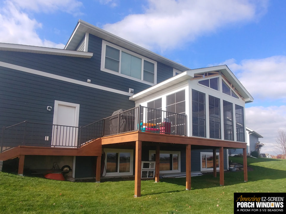 Screen Porch Windows 3 and 1/2 Season Porch Windows