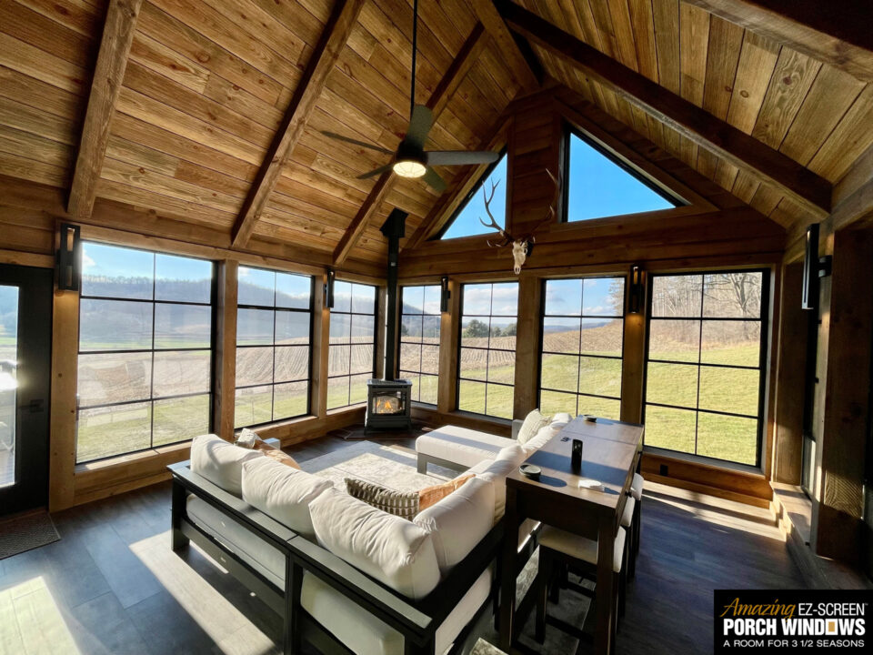 Screen Porch Windows - 3 and 1/2 Season Porch Windows
